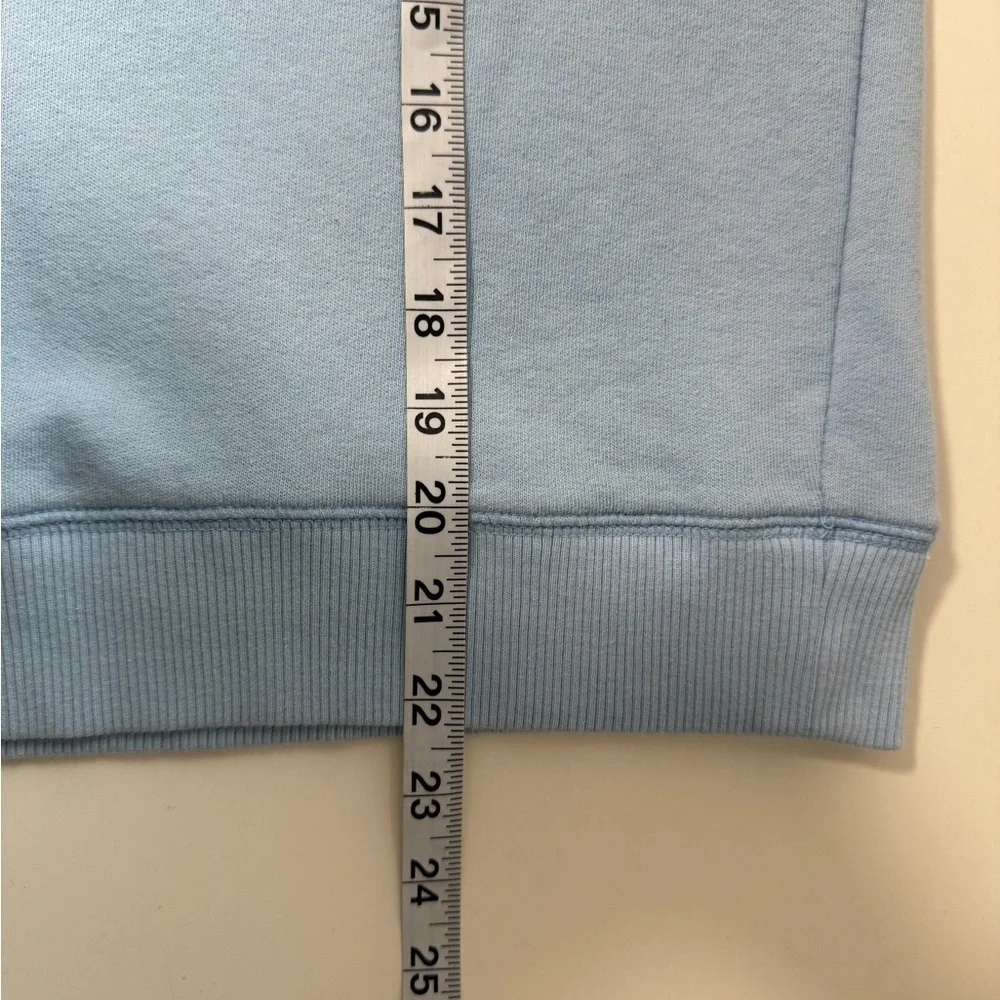 Victoria’s Secret PINK Baby Blue Sweatshirt Embroidered Logo Small Women’s - Picture 9 of 12